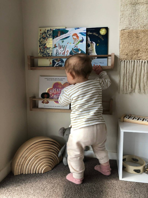 Tasmanian Oak Kids Bookshelf - Spice Rack - Display Stand