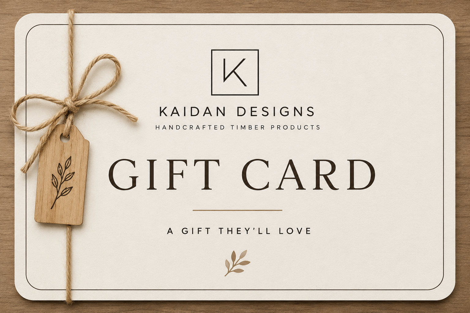 Kaidan Designs Gift Card