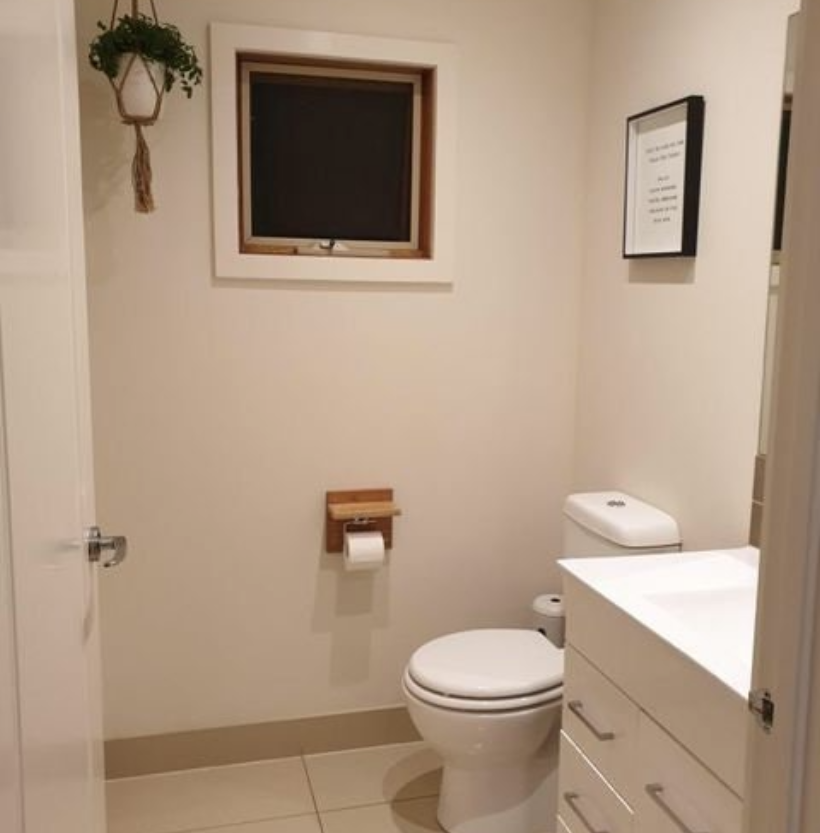 Tasmanian Oak Chrome Toilet Roll Holder with Shelf | Timber Bathroom Décor